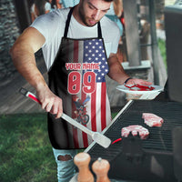 Custom Patriotic Eagle Motocross Apron with American Flag and Rider Design - Wonder Print Shop