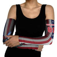 Custom Patriotic Eagle Motocross Arm Sleeves with American Flag and Rider Design - Wonder Print Shop