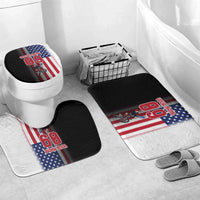 Custom Patriotic Eagle Motocross Bathroom Set with American Flag and Rider Design - Wonder Print Shop