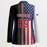 Custom Patriotic Eagle Motocross Blazer with American Flag and Rider Design - Wonder Print Shop