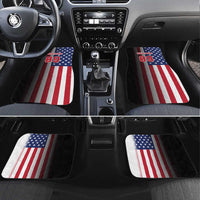Custom Patriotic Eagle Motocross Car Mats with American Flag and Rider Design - Wonder Print Shop