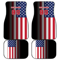 Custom Patriotic Eagle Motocross Car Mats with American Flag and Rider Design - Wonder Print Shop