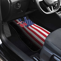 Custom Patriotic Eagle Motocross Car Mats with American Flag and Rider Design - Wonder Print Shop