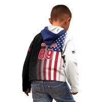 Custom Patriotic Eagle Motocross Kid Hoodie with American Flag and Rider Design - Wonder Print Shop
