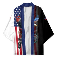 Custom Patriotic Eagle Motocross Kimono with American Flag and Rider Design - Wonder Print Shop