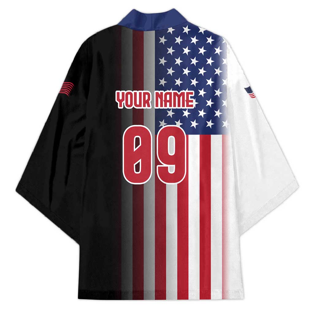 Custom Patriotic Eagle Motocross Kimono with American Flag and Rider Design - Wonder Print Shop
