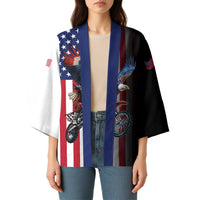 Custom Patriotic Eagle Motocross Kimono with American Flag and Rider Design - Wonder Print Shop