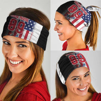 Custom Patriotic Eagle Motocross Neck Gaiter with American Flag and Rider Design - Wonder Print Shop