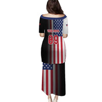Custom Patriotic Eagle Motocross Puletasi with American Flag and Rider Design - Wonder Print Shop