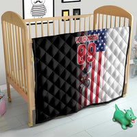 Custom Patriotic Eagle Motocross Quilt with American Flag and Rider Design - Wonder Print Shop