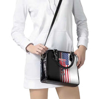 Custom Patriotic Eagle Motocross Shoulder Handbag with American Flag and Rider Design - Wonder Print Shop