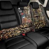 Pheasant Hunting Back Car Seat Cover with Woodland Forest Scene and Autumn Foliage Pattern - Wonder Print Shop