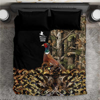 Pheasant Hunting Bedding Set with Woodland Forest Scene and Autumn Foliage Pattern - Wonder Print Shop