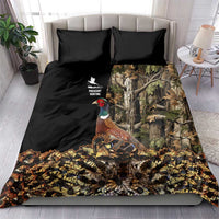 Pheasant Hunting Bedding Set with Woodland Forest Scene and Autumn Foliage Pattern - Wonder Print Shop