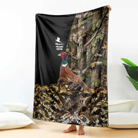 Pheasant Hunting Blanket with Woodland Forest Scene and Autumn Foliage Pattern - Wonder Print Shop