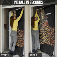Custom Pheasant Hunting Door Cover with Woodland Forest Scene and Autumn Foliage Pattern - Wonder Print Shop