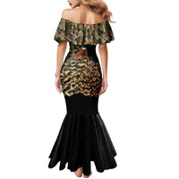 Custom Pheasant Hunting Family Matching Mermaid Dress and Hawaiian Shirt with Woodland Forest Scene and Autumn Foliage Pattern - Wonder Print Shop
