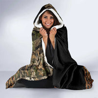 Pheasant Hunting Hooded Blanket with Woodland Forest Scene and Autumn Foliage Pattern - Wonder Print Shop
