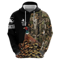 Custom Pheasant Hunting Hoodie with Woodland Forest Scene and Autumn Foliage Pattern - Wonder Print Shop