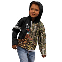 Custom Pheasant Hunting Kid Hoodie with Woodland Forest Scene and Autumn Foliage Pattern - Wonder Print Shop