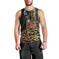 Custom Pheasant Hunting Men Tank Top with Woodland Forest Scene and Autumn Foliage Pattern - Wonder Print Shop