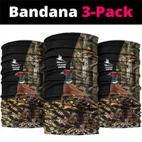 Pheasant Hunting Neck Gaiter with Woodland Forest Scene and Autumn Foliage Pattern - Wonder Print Shop