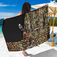 Pheasant Hunting Sarong with Woodland Forest Scene and Autumn Foliage Pattern - Wonder Print Shop