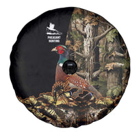 Pheasant Hunting Spare Tire Cover with Woodland Forest Scene and Autumn Foliage Pattern - Wonder Print Shop