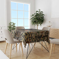 Pheasant Hunting Tablecloth with Woodland Forest Scene and Autumn Foliage Pattern - Wonder Print Shop