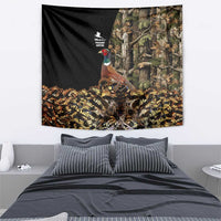 Pheasant Hunting Tapestry with Woodland Forest Scene and Autumn Foliage Pattern - Wonder Print Shop