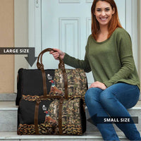Pheasant Hunting Travel Bag with Woodland Forest Scene and Autumn Foliage Pattern - Wonder Print Shop