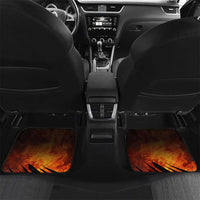 Custom Fiery Dragon Bowling Car Mats with Flaming Ball and Hexagon Flame Pattern - Wonder Print Shop