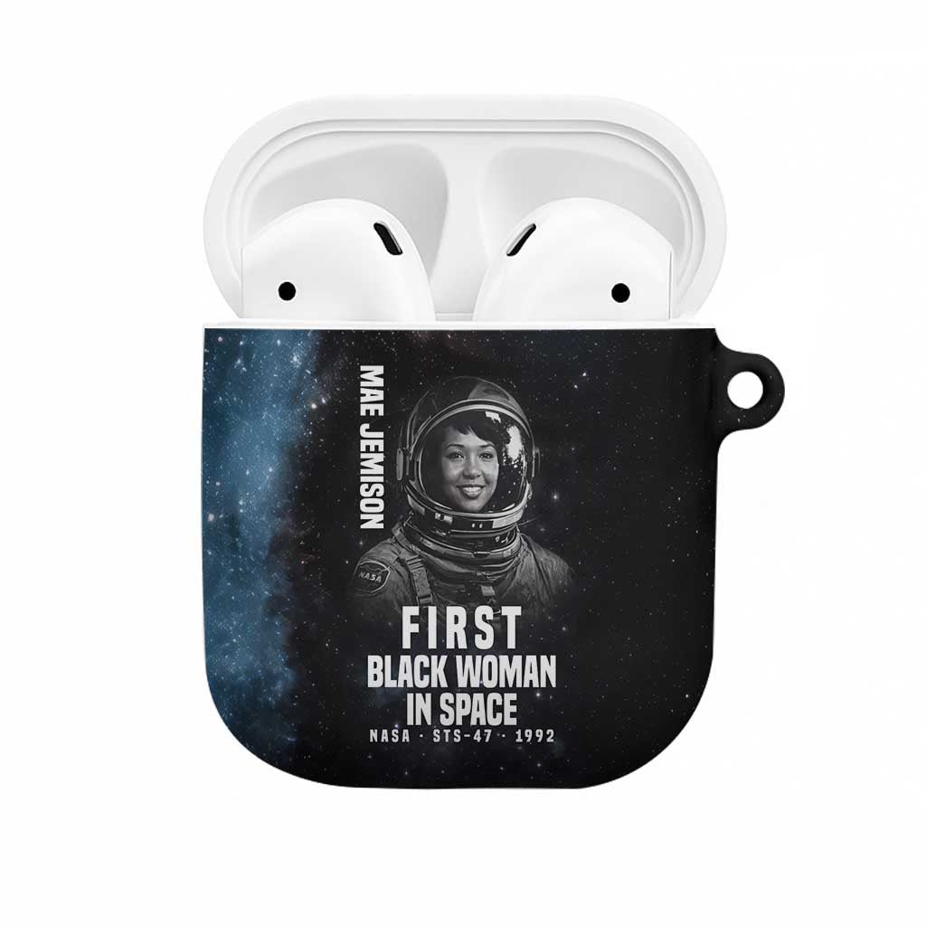 Mae Jemison AirPods Case with NASA Spacesuit Portrait, First Black Woman - Wonder Print Shop