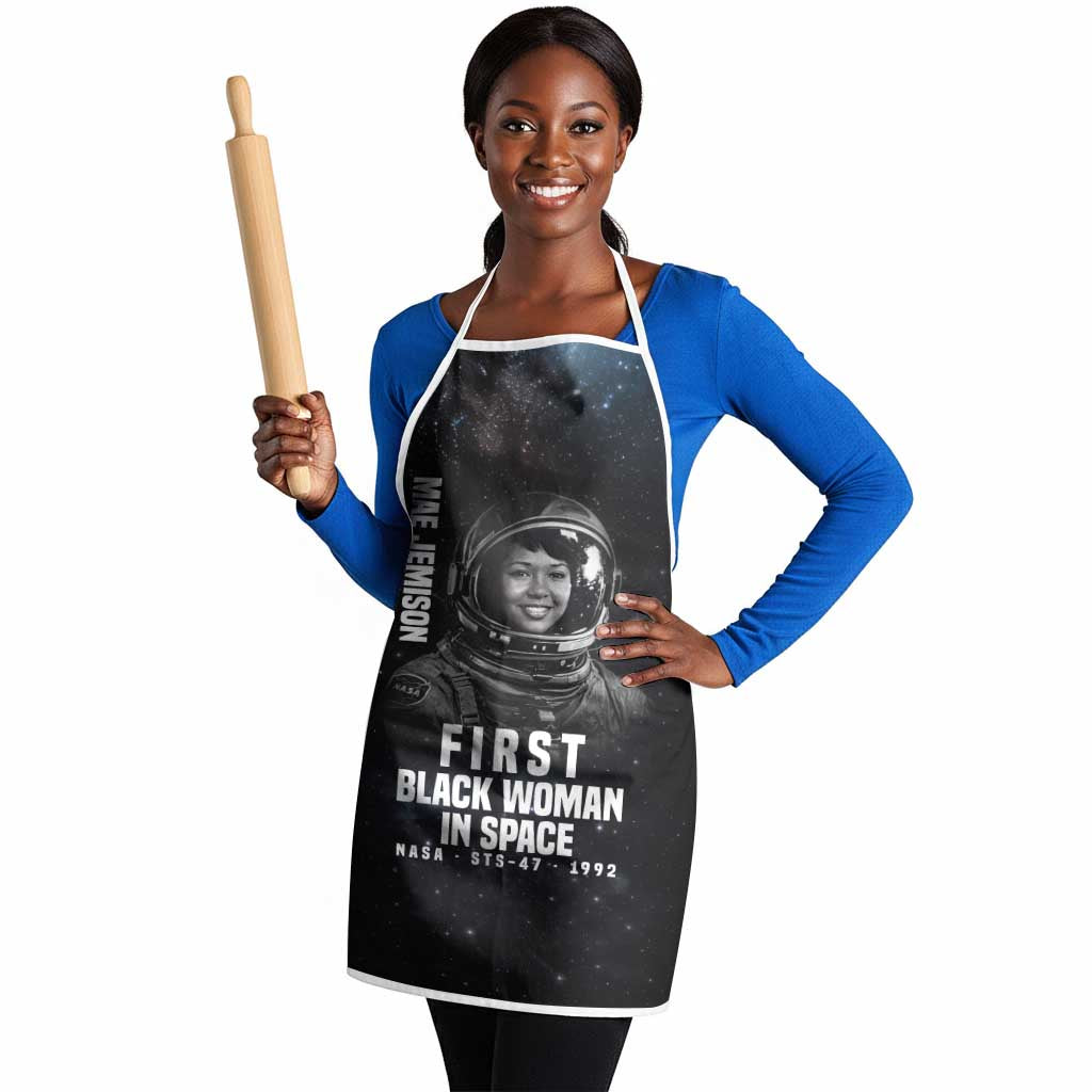 Mae Jemison Apron with NASA Spacesuit Portrait, First Black Woman - Wonder Print Shop