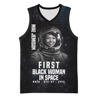 Mae Jemison Basketball Jersey with NASA Spacesuit Portrait, First Black Woman - Wonder Print Shop
