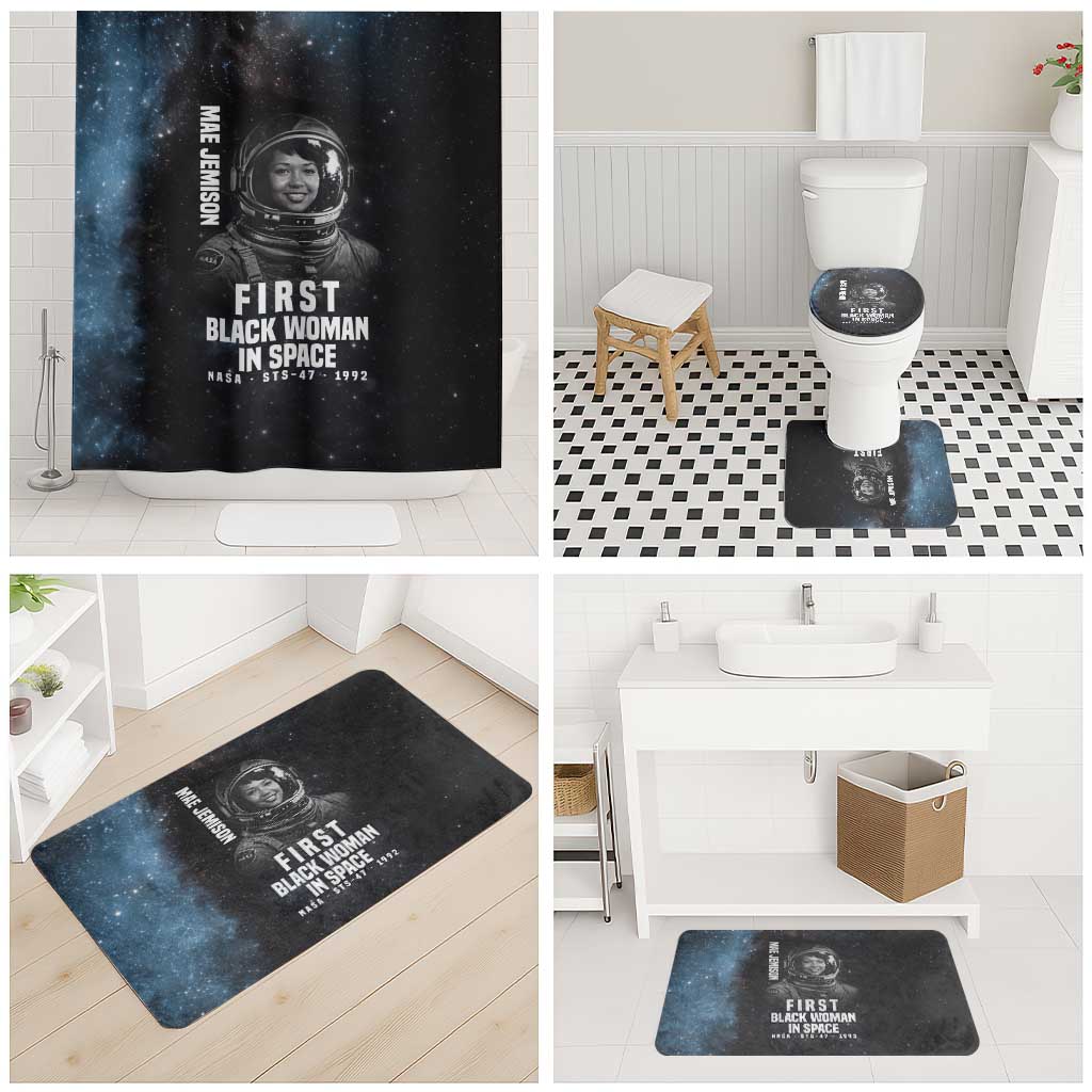 Mae Jemison Bathroom Set with NASA Spacesuit Portrait, First Black Woman - Wonder Print Shop