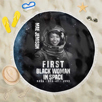 Mae Jemison Beach Blanket with NASA Spacesuit Portrait, First Black Woman - Wonder Print Shop