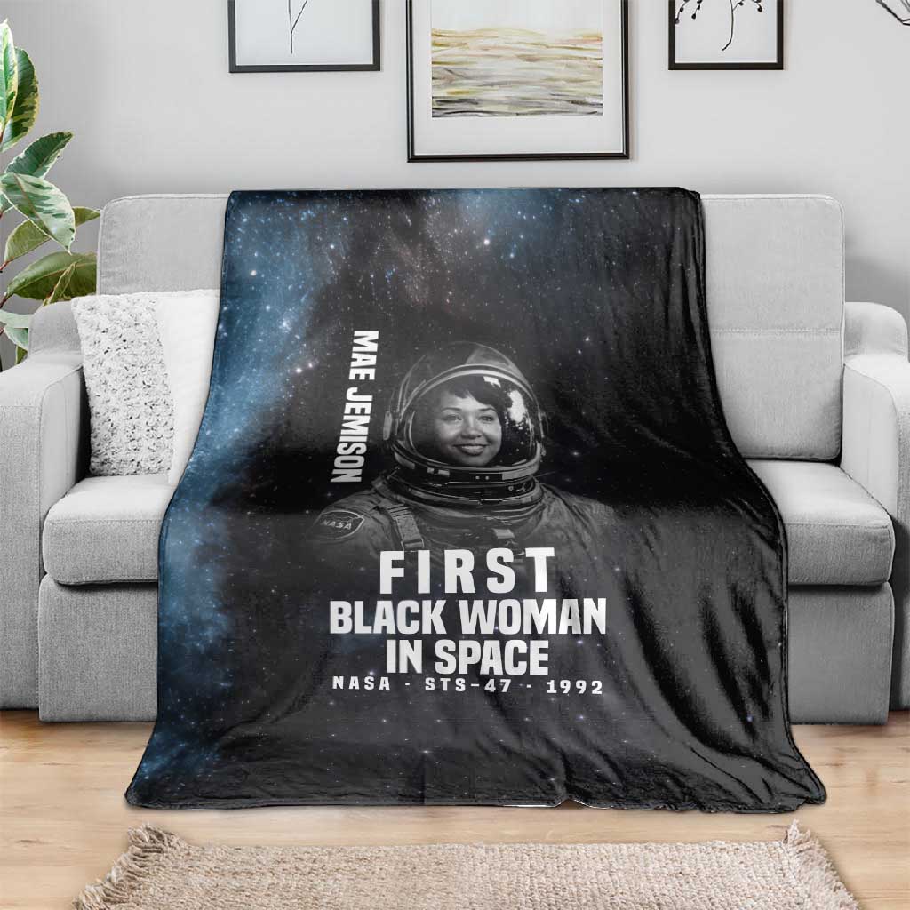 Mae Jemison Blanket with NASA Spacesuit Portrait, First Black Woman - Wonder Print Shop