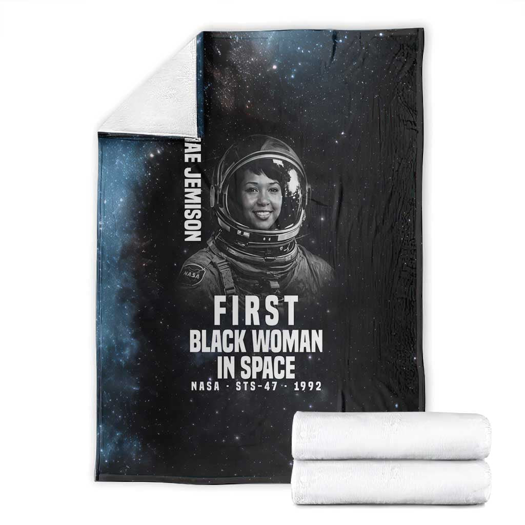Mae Jemison Blanket with NASA Spacesuit Portrait, First Black Woman - Wonder Print Shop