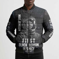 Mae Jemison Bomber Puffer Jacket with NASA Spacesuit Portrait, First Black Woman - Wonder Print Shop