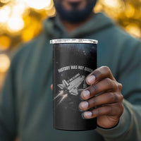 Mae Jemison 4 in 1 Can Cooler Tumbler with NASA Spacesuit Portrait, First Black Woman - Wonder Print Shop