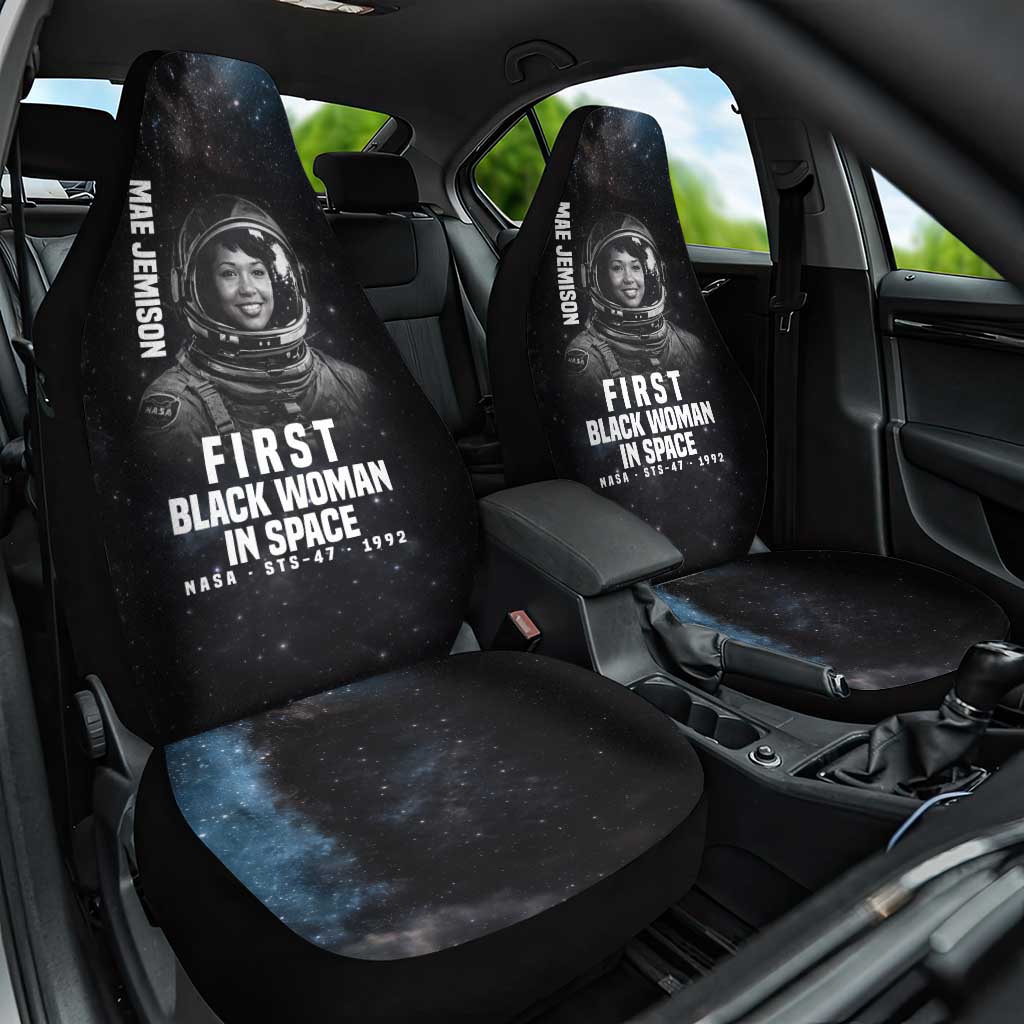 Mae Jemison Car Seat Cover with NASA Spacesuit Portrait, First Black Woman - Wonder Print Shop
