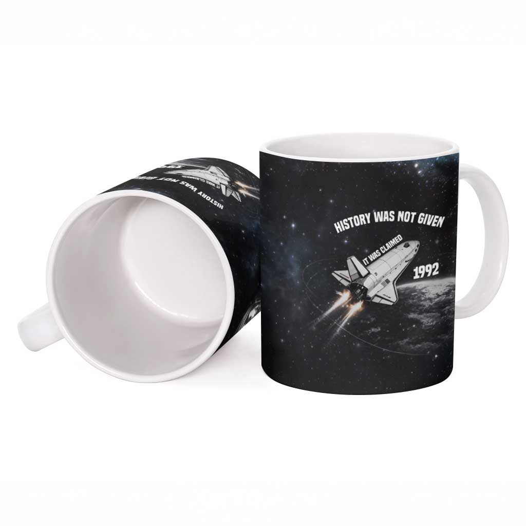 Mae Jemison Ceramic Mug with NASA Spacesuit Portrait, First Black Woman - Wonder Print Shop