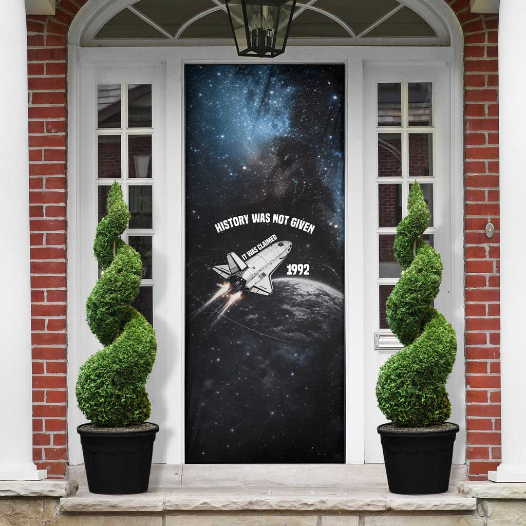 Mae Jemison Door Cover with NASA Spacesuit Portrait, First Black Woman - Wonder Print Shop