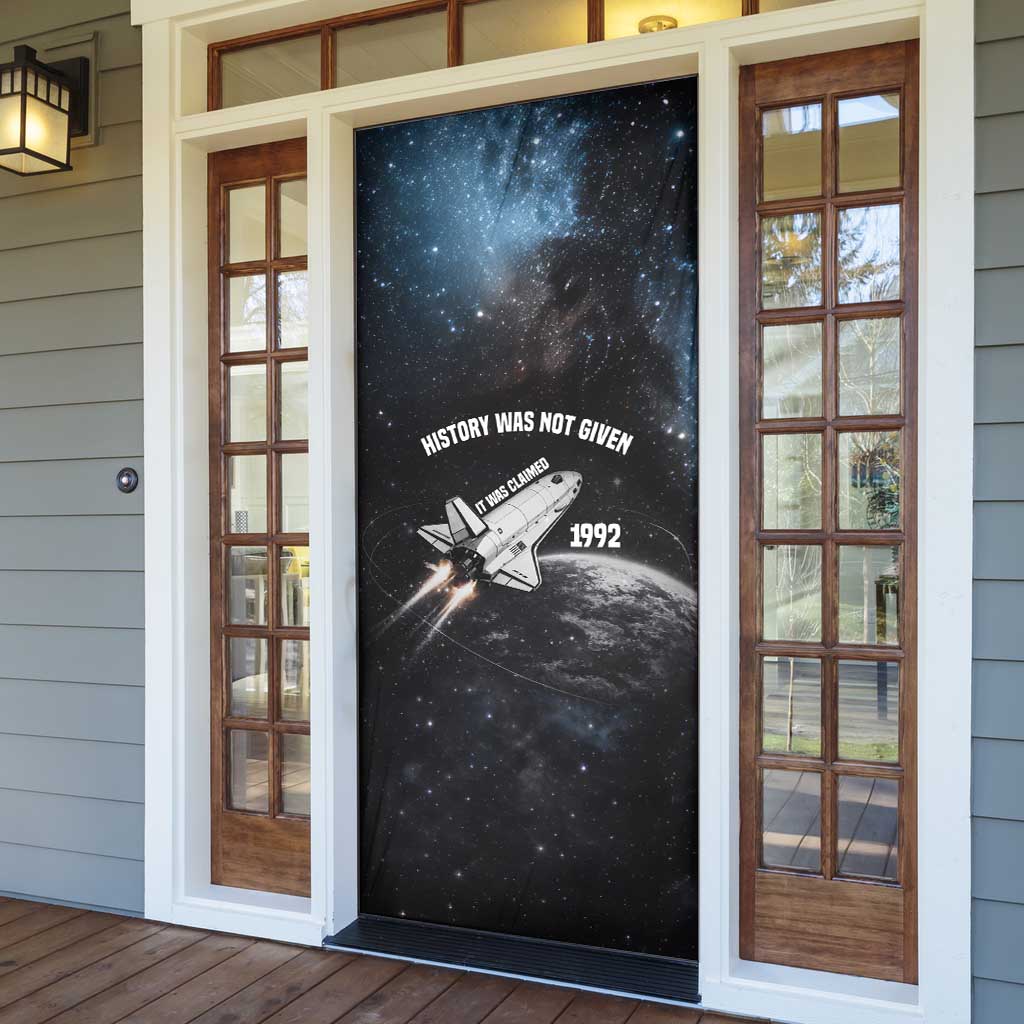 Mae Jemison Door Cover with NASA Spacesuit Portrait, First Black Woman - Wonder Print Shop