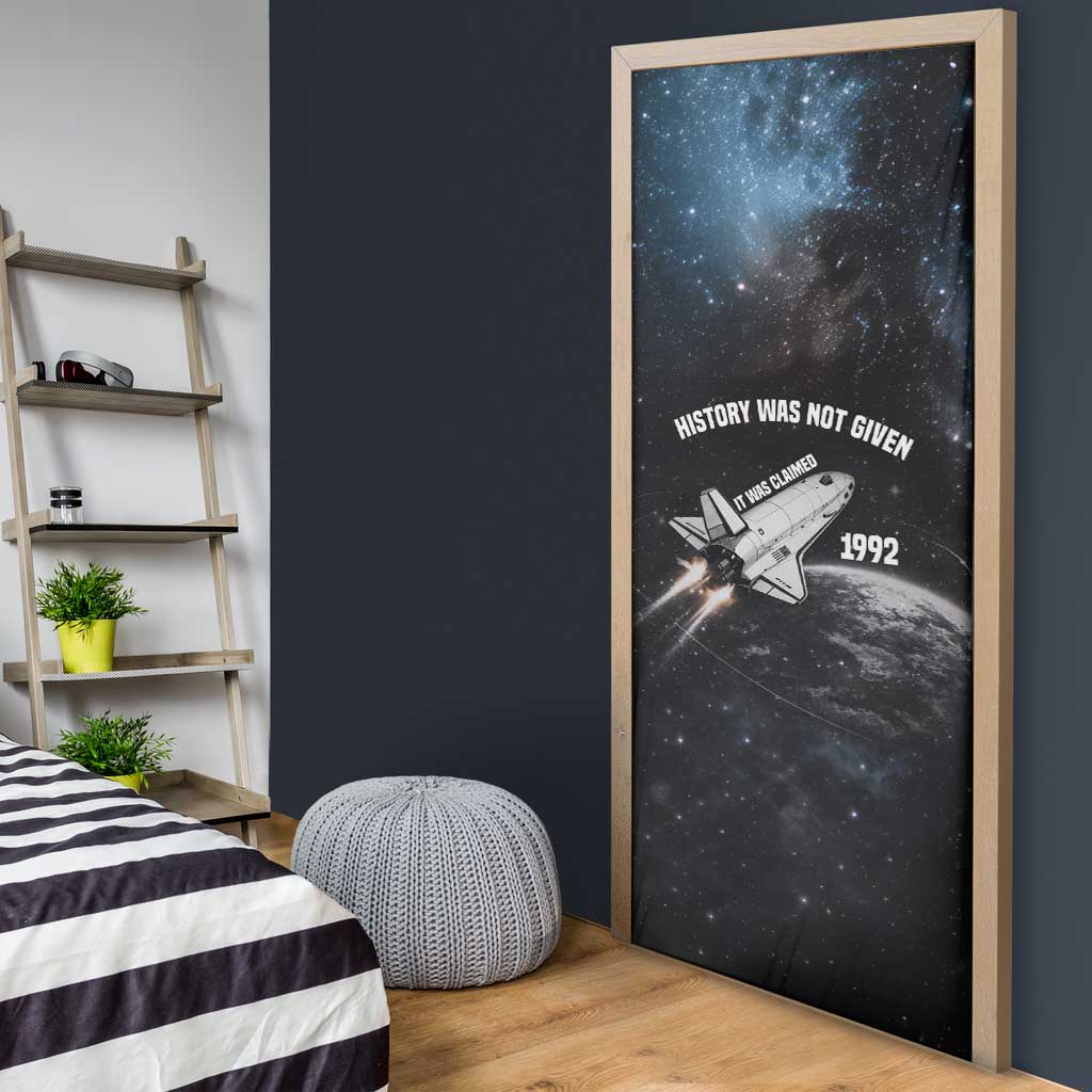 Mae Jemison Door Cover with NASA Spacesuit Portrait, First Black Woman - Wonder Print Shop