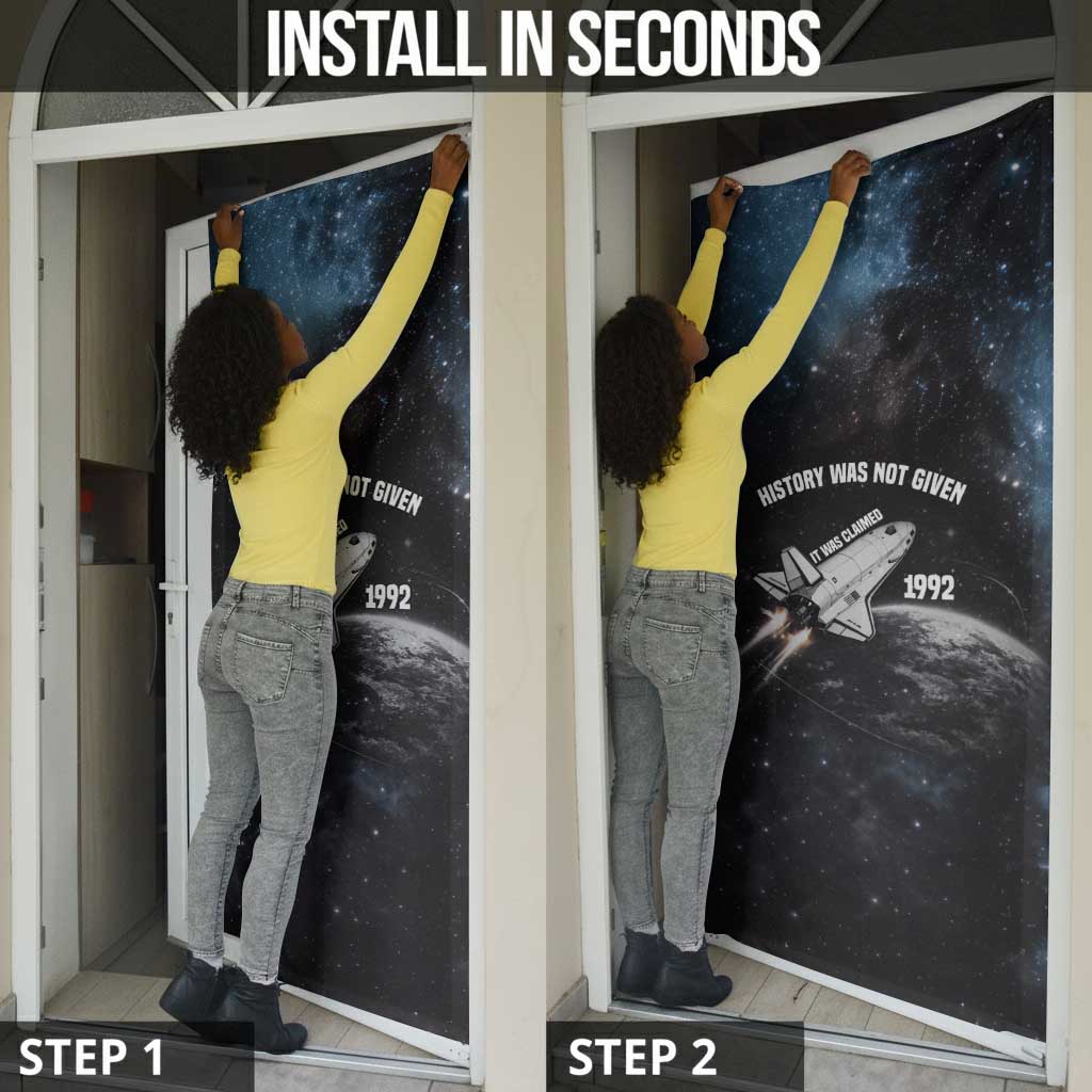 Mae Jemison Door Cover with NASA Spacesuit Portrait, First Black Woman - Wonder Print Shop