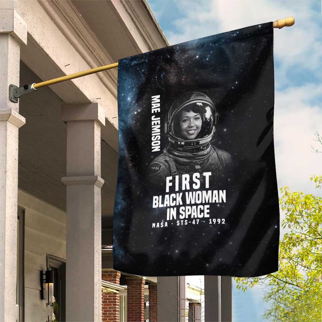 Mae Jemison Garden Flag with NASA Spacesuit Portrait, First Black Woman - Wonder Print Shop