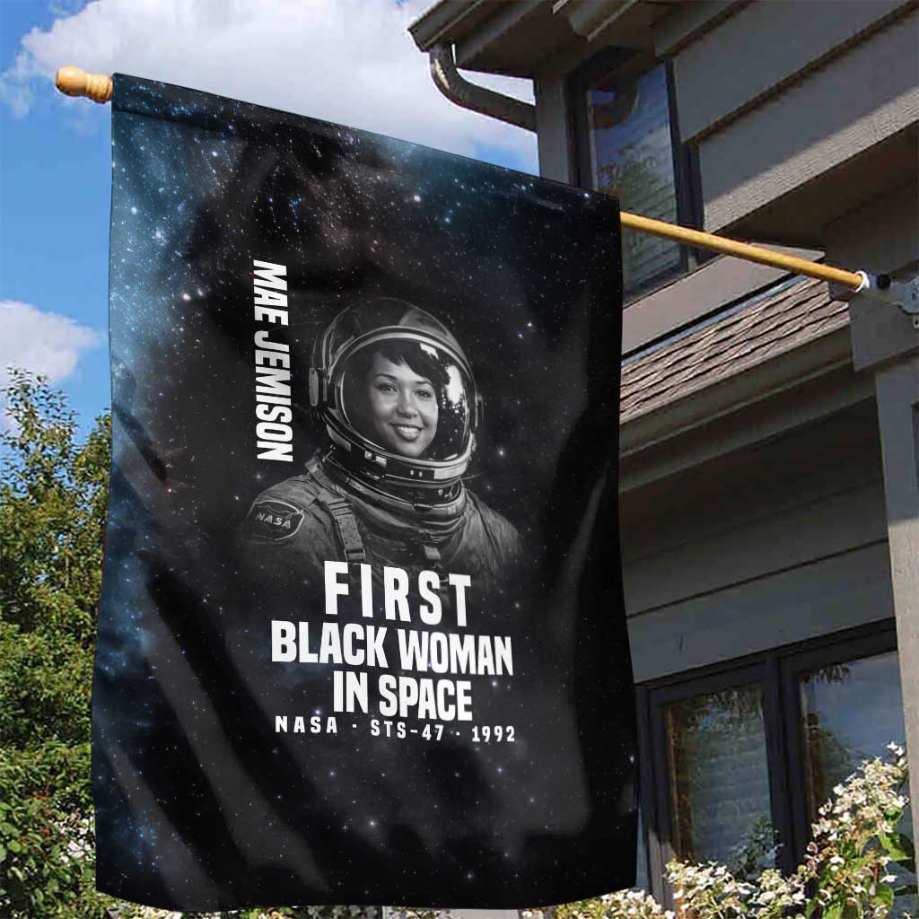 Mae Jemison Garden Flag with NASA Spacesuit Portrait, First Black Woman - Wonder Print Shop