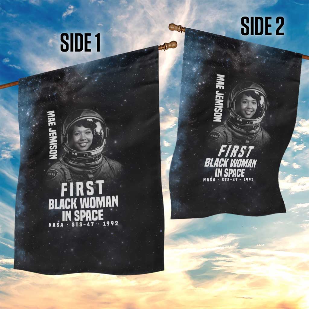 Mae Jemison Garden Flag with NASA Spacesuit Portrait, First Black Woman - Wonder Print Shop